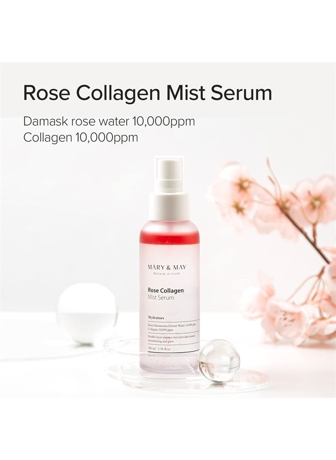 MARY & MAY Rose Collagen Mist Serum 100ml  - Image 3