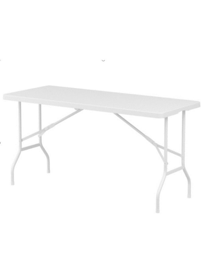 YULAN Yulan Outdoor Plastic Table Multipurpose, Heavy Duty Utility Table for Indoors and Outdoors, Camping, Picnics, Barbecues and More  - Image 1