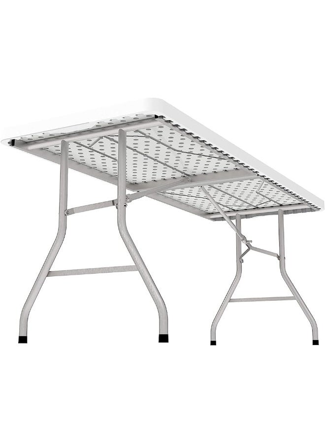 YULAN Yulan Outdoor Plastic Table Multipurpose, Heavy Duty Utility Table for Indoors and Outdoors, Camping, Picnics, Barbecues and More  - Image 4