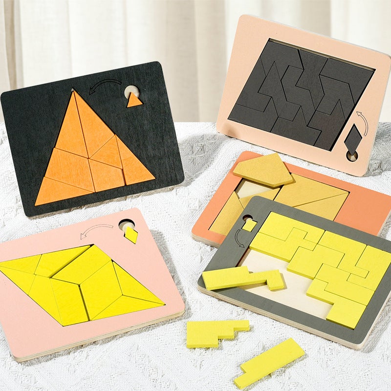 Children And Adults Have Wooden Puzzles Out Of Nothing To Burn Brain Decompression Challenges One More Impossible Puzzle Educational Toys - Image 2