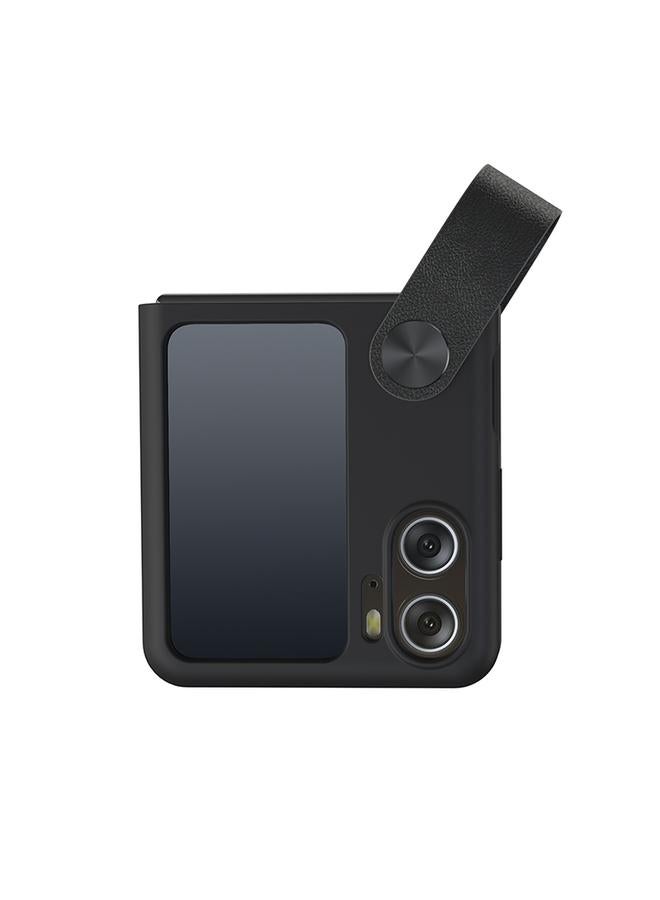 Nillkin Case For OPPO Find N2 Flip Skin Feel Liquid Silicone Phone Case With Finger Strap - Image 3