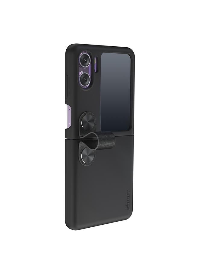 Nillkin Case For OPPO Find N2 Flip Skin Feel Liquid Silicone Phone Case With Finger Strap - Image 1