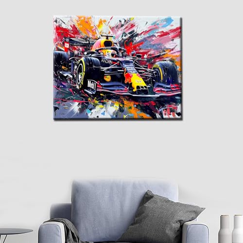Aihonmin Racing Car Paint by Numbers,Car Lovers Paint by Numbers for Adults Beginner,Paint by Number Kits DIY Graffiti Street Oil Painting Acrylic Set Gift Home Decor Without Framed 16''W x 20''H - Image 3
