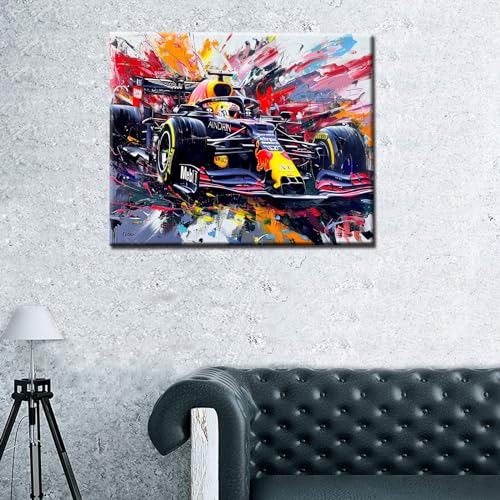 Aihonmin Racing Car Paint by Numbers,Car Lovers Paint by Numbers for Adults Beginner,Paint by Number Kits DIY Graffiti Street Oil Painting Acrylic Set Gift Home Decor Without Framed 16''W x 20''H - Image 4