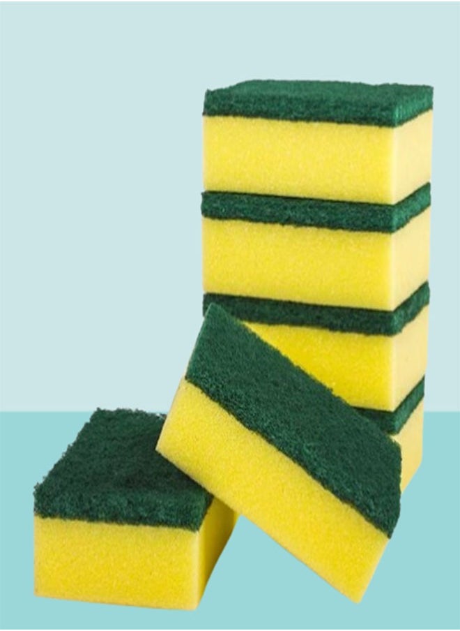 Generic Kitchen Sponge with Scrubber Packet of 6 Pieces 