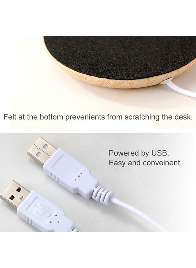 NIBEMINENT Mini Electric Coffee Mug Warmer Brown 13x3x12centimeter - Image 3