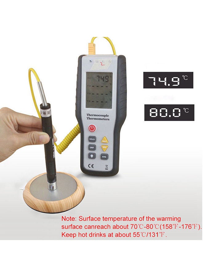 NIBEMINENT Mini Electric Coffee Mug Warmer Brown 13x3x12centimeter - Image 2