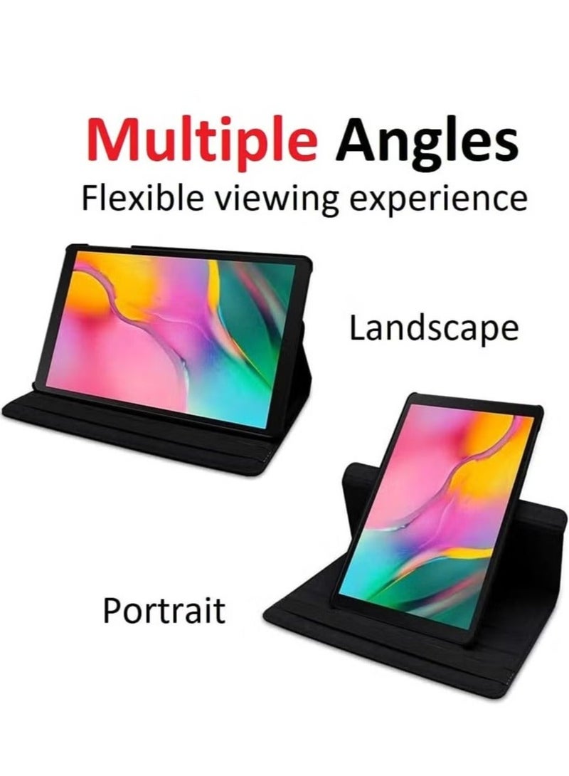 MUNTAQI Rotating Case for Samsung Galaxy Tab A7 10.4 (2020/2022) [T500/T505/T507/T509] – [360-Degree Stand] [Auto Sleep/Wake] Folio Leather Smart Tablet Cover (Navy Blue) - Image 2