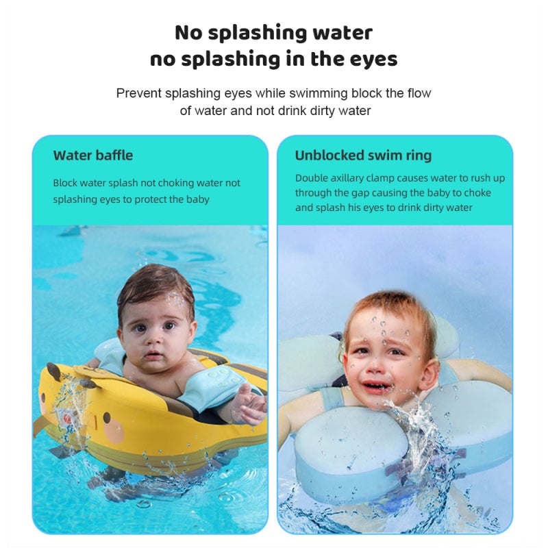 Mambobaby Baby Swim Float Non-inflatable Waterproof Baby Swimming Float Ring Kids Swim Trainer for 3-72 Months Baby Boys Girls Infant Pool Float - Image 4