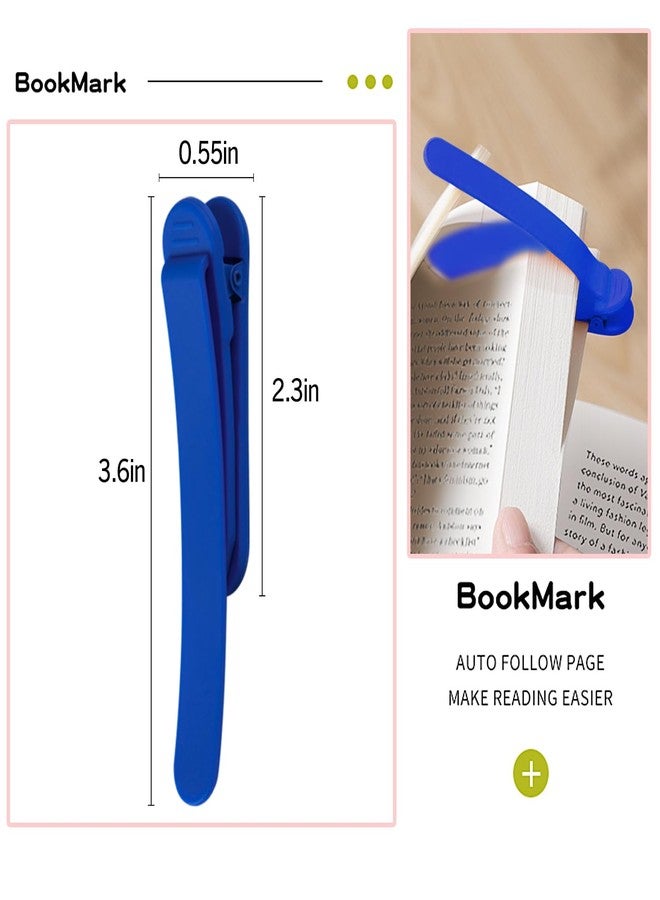 Kartterfly 3pcs Page Bookmarks for Reading, Automatic Book Marks Tailored for Book Enthusiasts, Unique and Cute Book Page Holder Markers Clip Reading Accessories Gifts（Yellow Green Blue） - Image 3