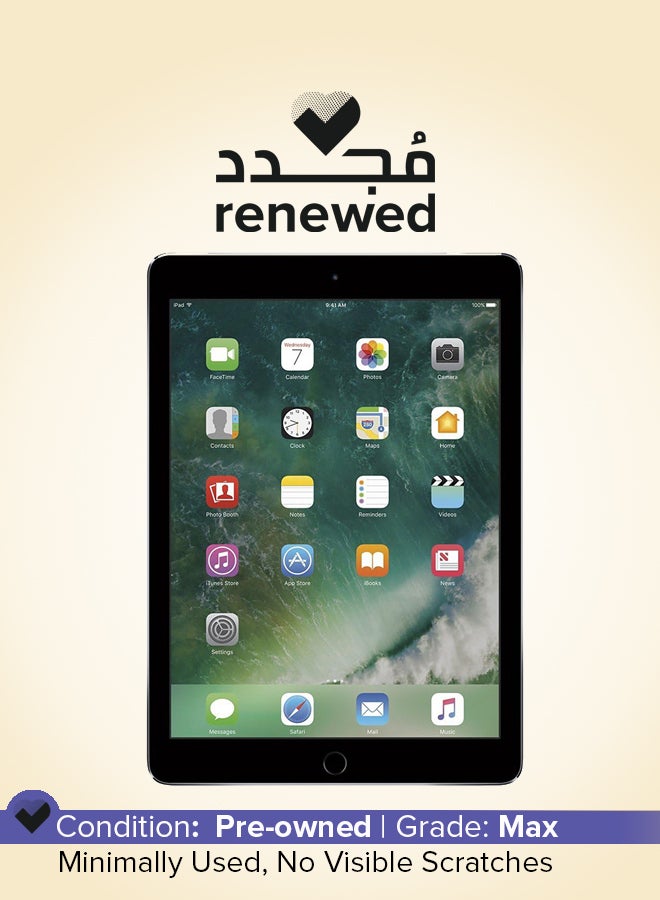 ابل  Renewed - Ipad Air 2nd Gen (2014) 9.7-Inch 2GB RAM 32GB Space Grey WIFI - Image 1