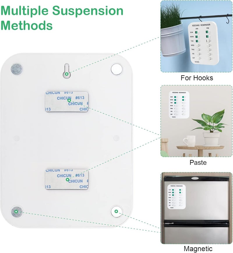 Coolrunner Pet Feeding Reminder for Dogs Cats, Magnetic or Double Sided Adhesive, Prevent Overfeeding - Image 4