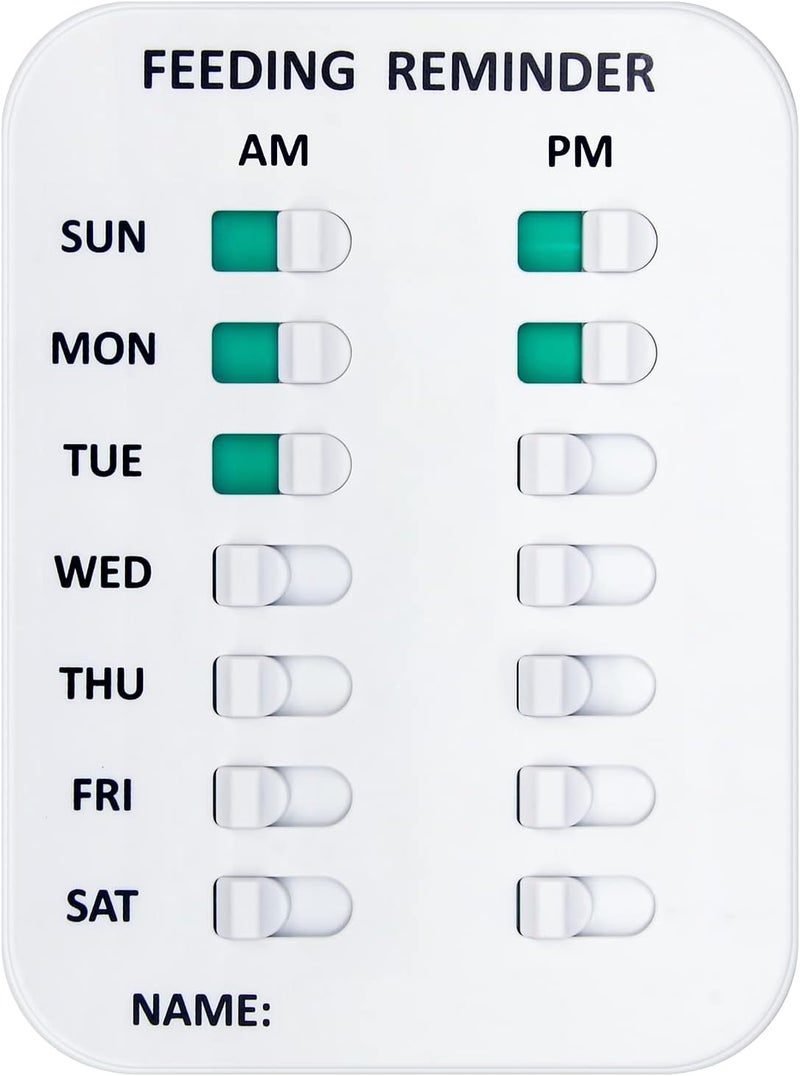 Coolrunner Pet Feeding Reminder for Dogs Cats, Magnetic or Double Sided Adhesive, Prevent Overfeeding - Image 1