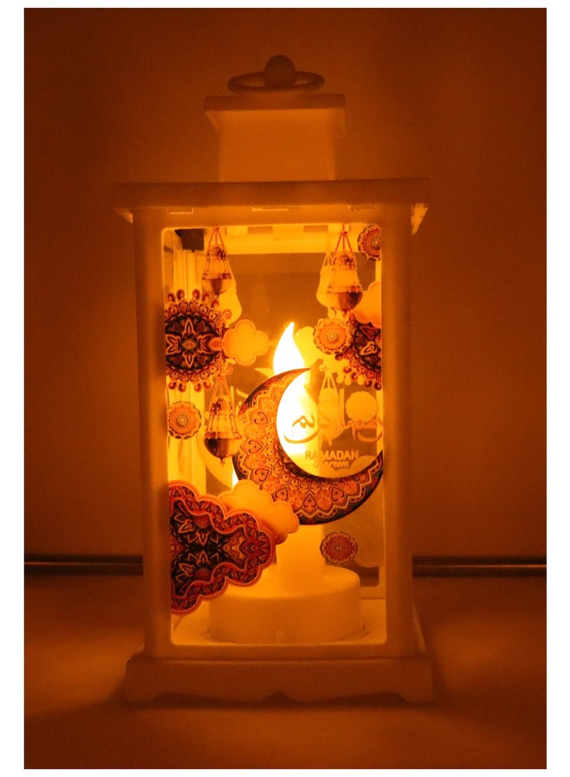 يوويل فانوس رمضان زينة رمضانية فانوس زينة العيد للاستخدام الداخلي والخارجي  - Image 3