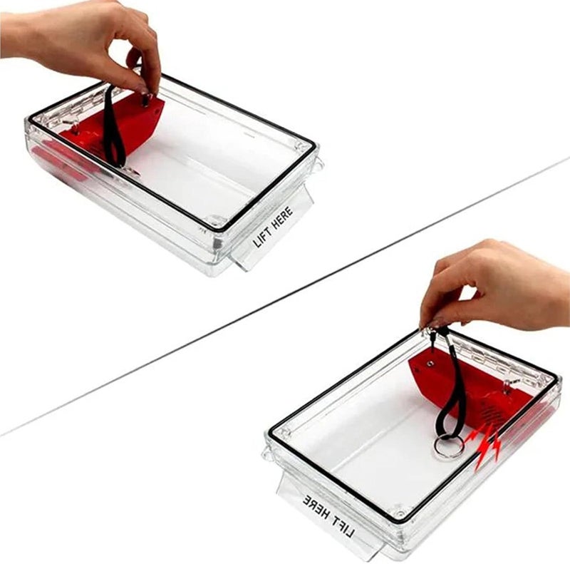 Hyuduo Fire Call Point Cover, Pull Station Protective Guard with IP67 Water Proof and Fire Proof PC Material, for Home Office Outdoor - Image 3