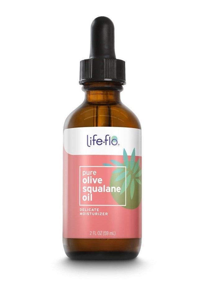 Life-flo Life-Flo Pure Olive Squalane Oil Pressed From 100% Olives | Smooths & Moisturizes Skin | Softens & Conditions Hair & Cuticles | 2oz  - Image 1