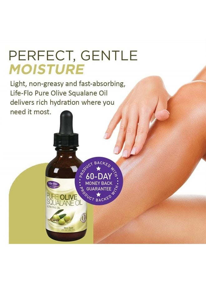 Life-flo Life-Flo Pure Olive Squalane Oil Pressed From 100% Olives | Smooths & Moisturizes Skin | Softens & Conditions Hair & Cuticles | 2oz  - Image 3