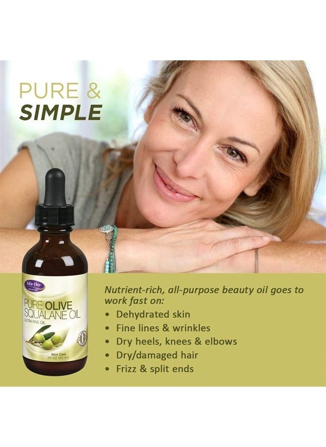 Life-flo Life-Flo Pure Olive Squalane Oil Pressed From 100% Olives | Smooths & Moisturizes Skin | Softens & Conditions Hair & Cuticles | 2oz  - Image 4