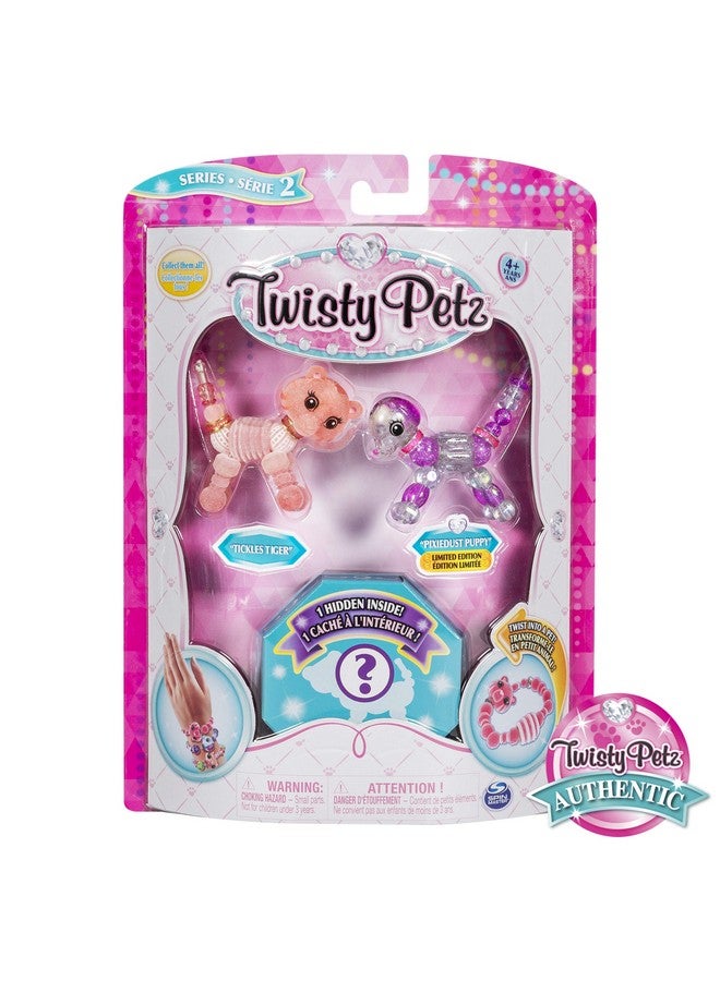 Twisty Petz, Series 2 3-Pack, Tickles Tiger, Pixiedust Puppy and Surprise Collectible Bracelet Set for Kids - Image 1