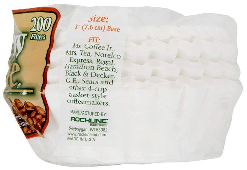 Brew Rite 4 Cup Coffee Basket Disposable Filters - 400 Ct - Image 2