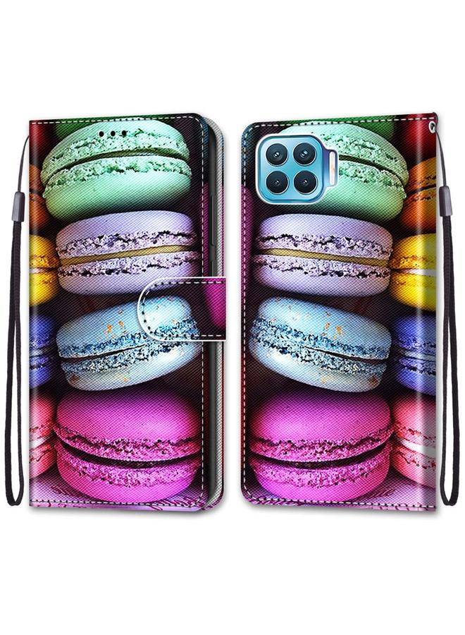 S-TOP Case For OPPO F17 Pro / A93 4G / Reno4 Lite / Reno4 F Coloured Drawing Cross Texture Horizontal Flip PU Leather Case with Holder & Card Slots & Wallet & Lanyard - Image 2