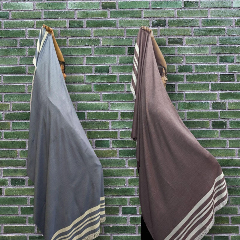 madake Bamboo Ultra Soft & Thin Turkish Towel- 160x75cm|Quick Dry, Super Absorbent, Anti Bacterial|Extra Large Bath Towel for Men and Women|Ideal for Bath, Travel, Gym, Beach, Pool, and Yoga|Pack of 2 - Image 2