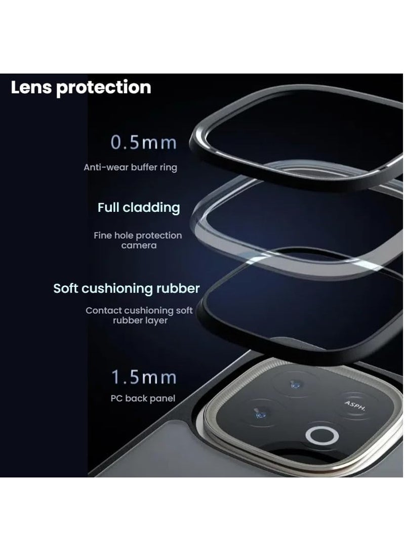 Fankalo غطاء حماية لجهاز iQOO Neo 10 5G خلفي شفاف غير لامع، غطاء هاتف نحيف، مضاد لبصمات الأصابع، حماية من السقوط - Image 4