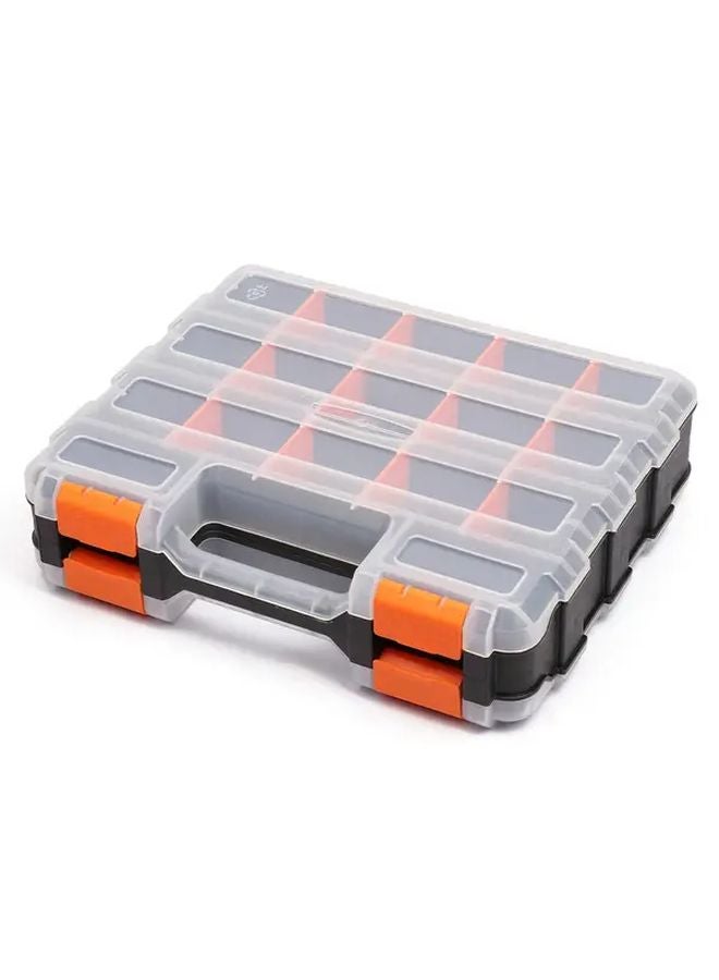 Orange Tool Organizer With Removable Dividers For Hardware Storage - Image 2