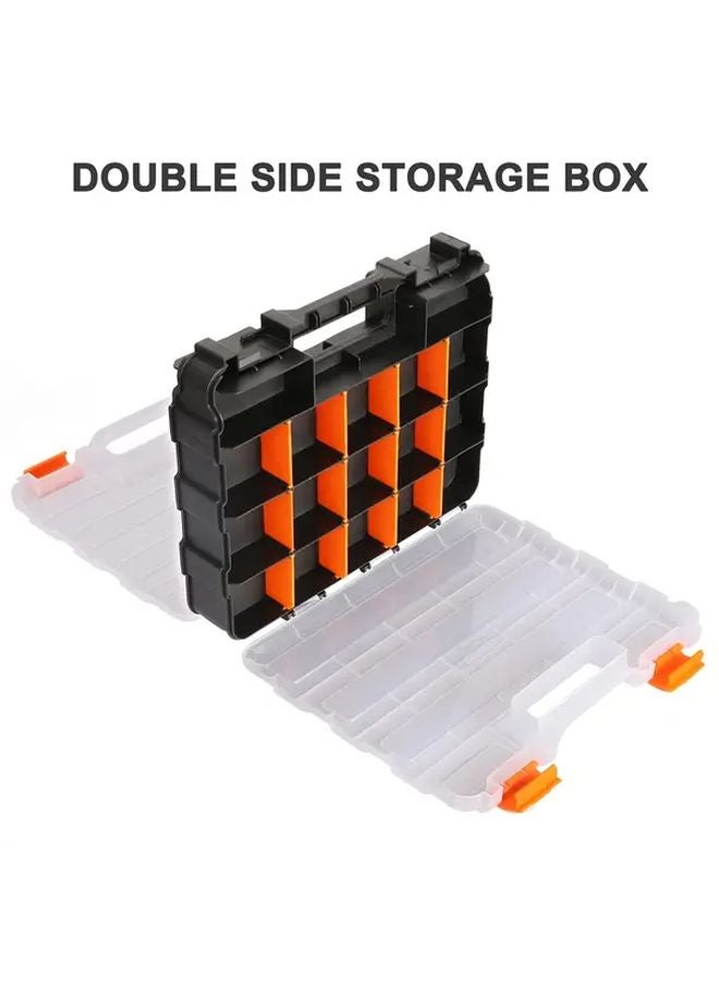 Orange Tool Organizer With Removable Dividers For Hardware Storage - Image 3