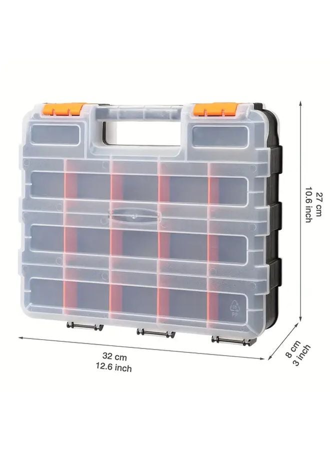 Orange Tool Organizer With Removable Dividers For Hardware Storage - Image 4