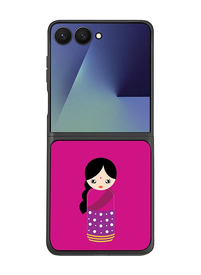 For Samsung Galaxy Z Flip7 Case,Slim fit Camera Protection, Shockproof Thin Phone cover  - Indian Doll