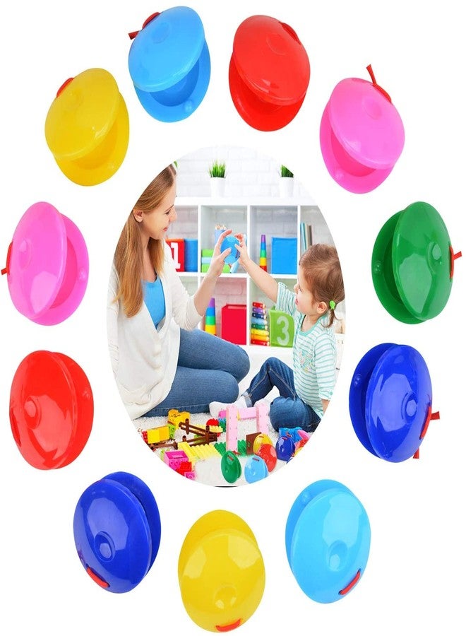 B bangcool Kids Percussion Instrument Finger Castanets, B bangcool 24Pcs Castanets Creative Musical Instrument for Kids Percussion Toy - Image 2
