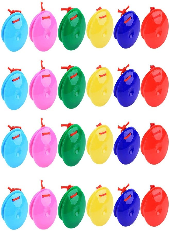 B bangcool Kids Percussion Instrument Finger Castanets, B bangcool 24Pcs Castanets Creative Musical Instrument for Kids Percussion Toy - Image 1