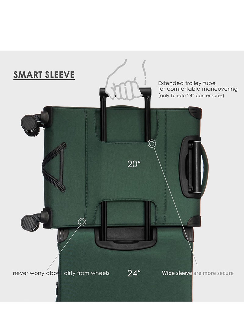 Verage  Softside and Lightweight Luggage Set of 3 - Image 4