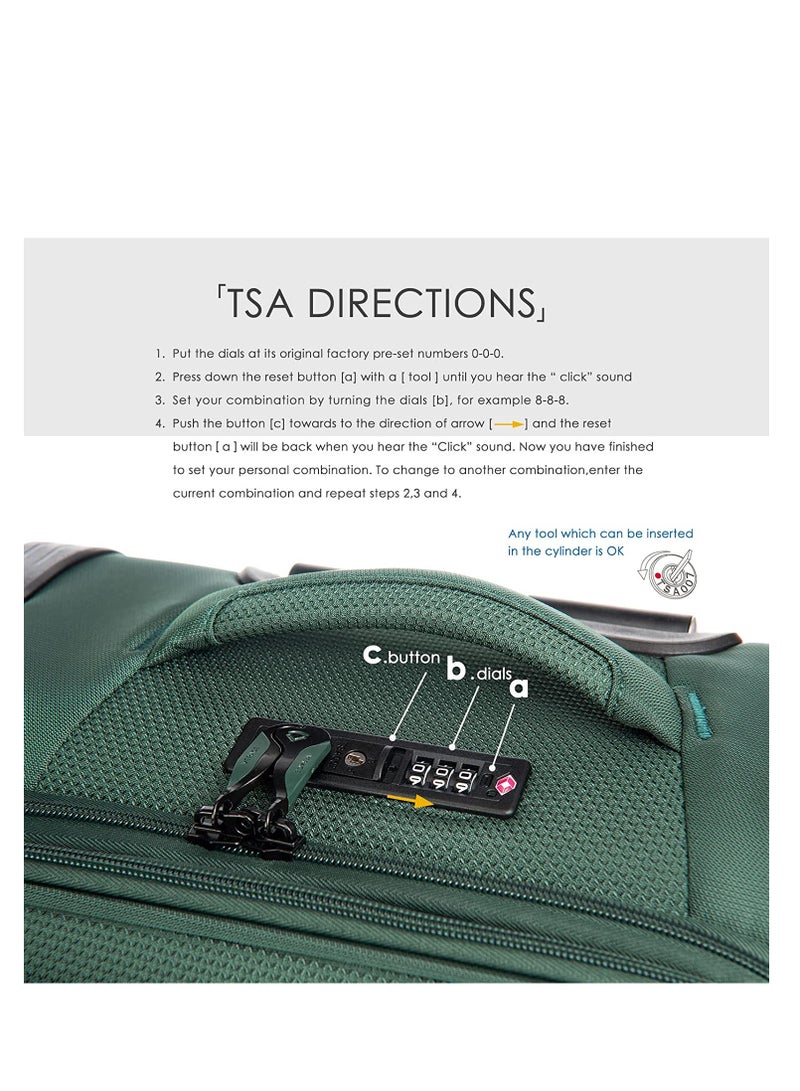 Verage  Softside and Lightweight Luggage Set of 3 - Image 5