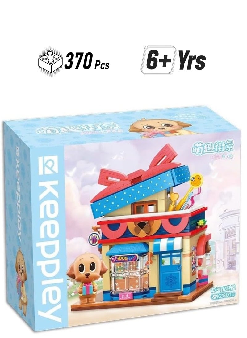 Qman Qman Poodle Toy Store Building Blocks Set (370 Pieces) - Image 1