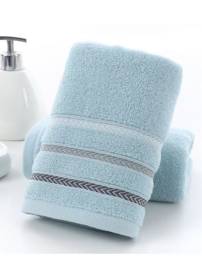 ELFSA 5-piece bathroom towel set-500GSM100% cotton low twist-5 bath towels-Highly absorbent-Quick drying Multicolour 74x34 cm  - Image 4