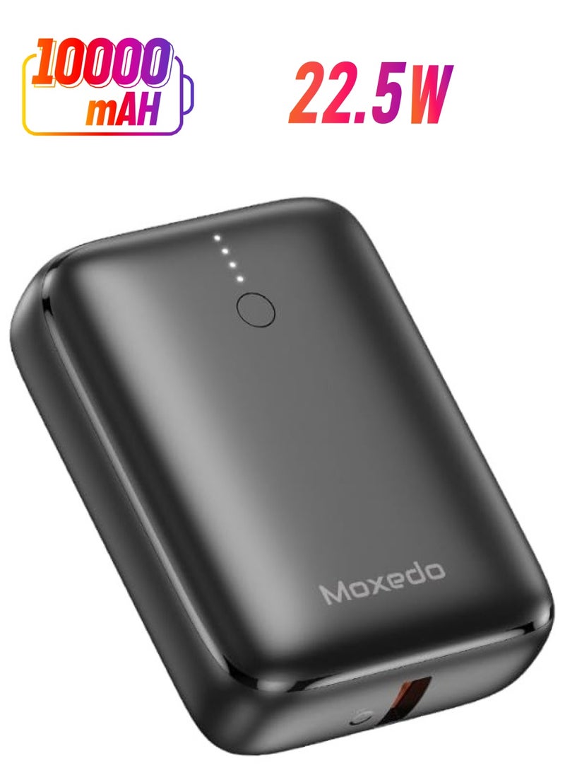 Moxedo Moxedo Porta-Go Mini Power Bank 10,000 mAh Power Delivery 22.5W Dual Ports USB-C/USB-A Compact Design Charge and Recharge  - Image 1