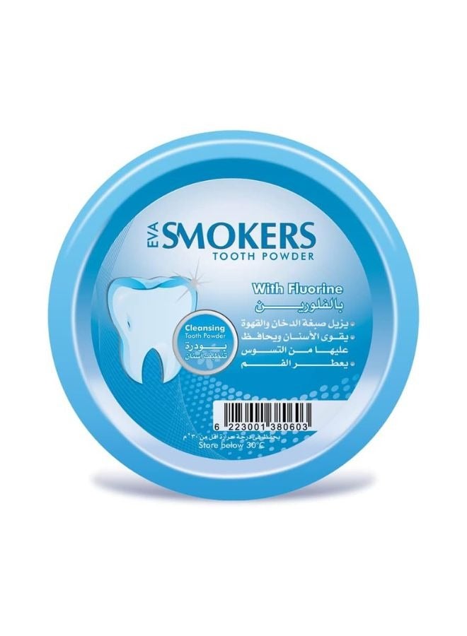 إيفا مسحوق تنظيف الأسنان للمدخنين بالفلورايد 40 جم - Image 1