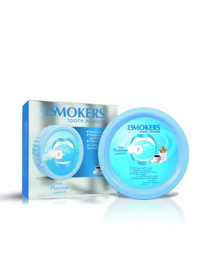 إيفا مسحوق تنظيف الأسنان للمدخنين بالفلورايد 40 جم - Image 4