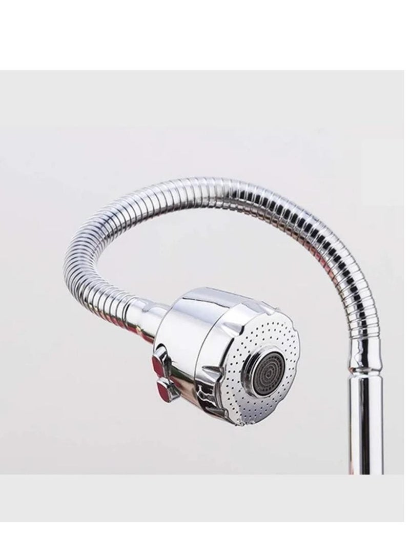 HA Flexible 360° Rotating Kitchen Sink Faucet Tap – Stainless Steel, Splash-Proof Nozzle, Easy to Install - Image 3