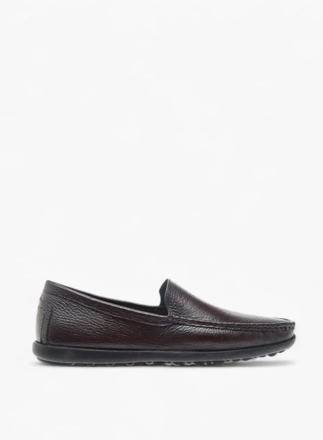 LBL by Shoexpress Men Textured Slip-On Loafers