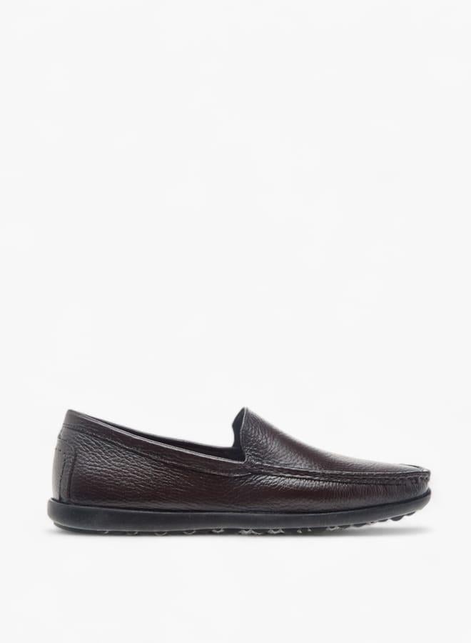 LBL by Shoexpress Men Textured Slip-On Loafers - Image 2