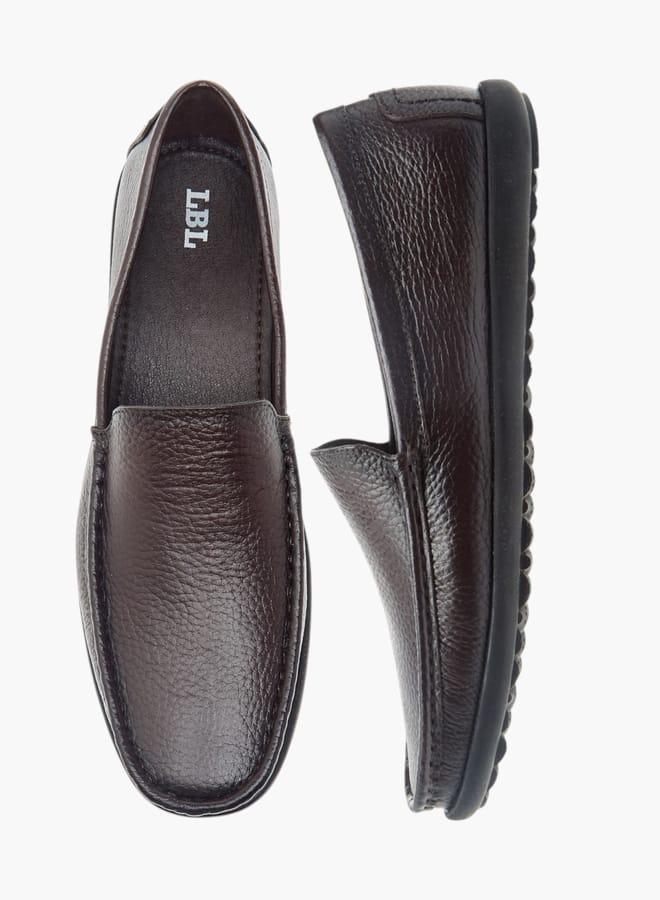 LBL by Shoexpress Men Textured Slip-On Loafers - Image 3