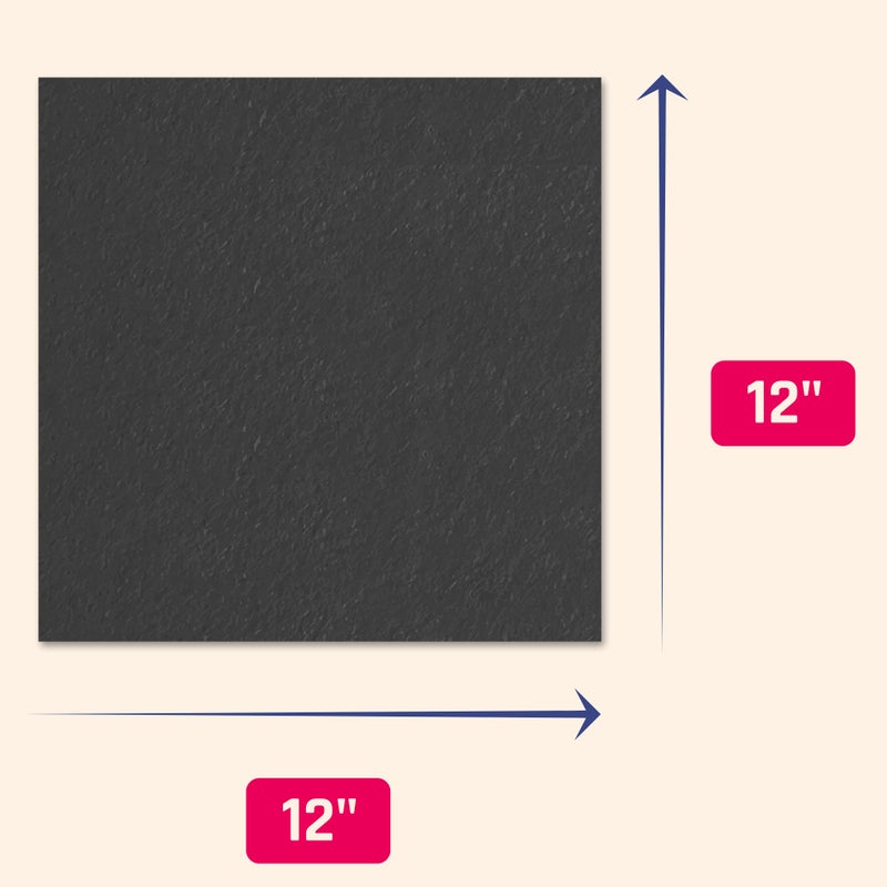 TownStix 25 Pieces, 110 lb (300gsm) - Heavy Black Cardstock 12x12, Heavyweight Paper Card - 12" x 12" - Image 3