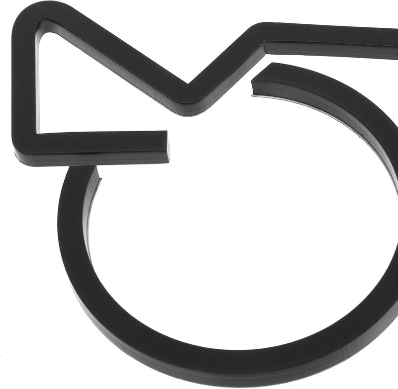 Generic Acrylic Disabled Wheelchair Sign for Washroom Door, Black Frosted Handicap Bathroom Sign, Accessible Toilet Indicator for Restroom Safety Compliance - Image 3