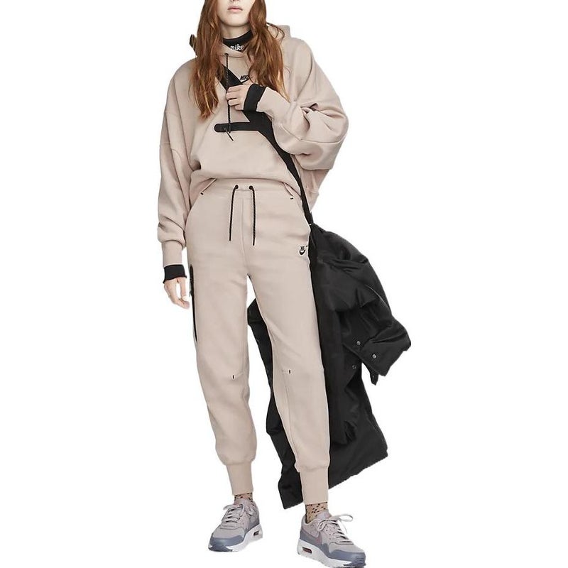 Nike (WMNS) Nike Sportswear Tech Fleece Pullover Hoodie 'Light Brown' - Image 2