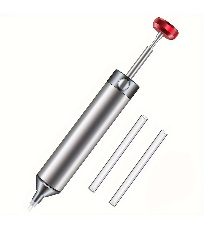 Silvery Grey Solder Sucker Professional Desoldering Tool Ergonomic Grip Reliable Performance Electronics Repair Accessories - Image 3