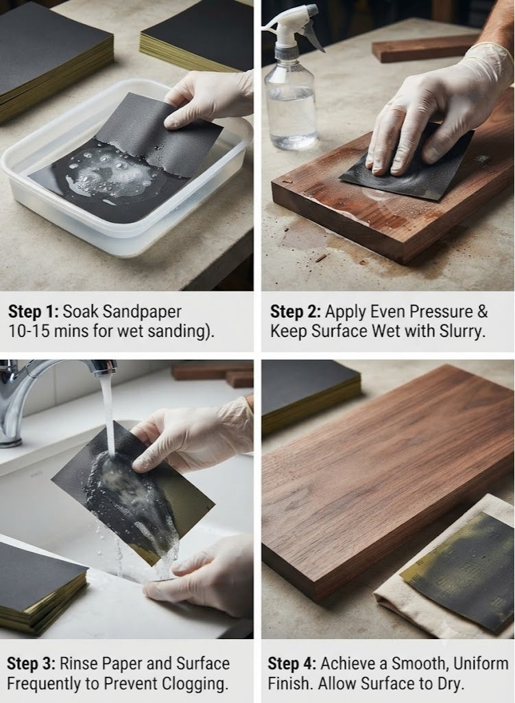 KNP Waterproof Sanding Paper 230 X 280mm - 1200 Grit PACK OF 10 - Image 2