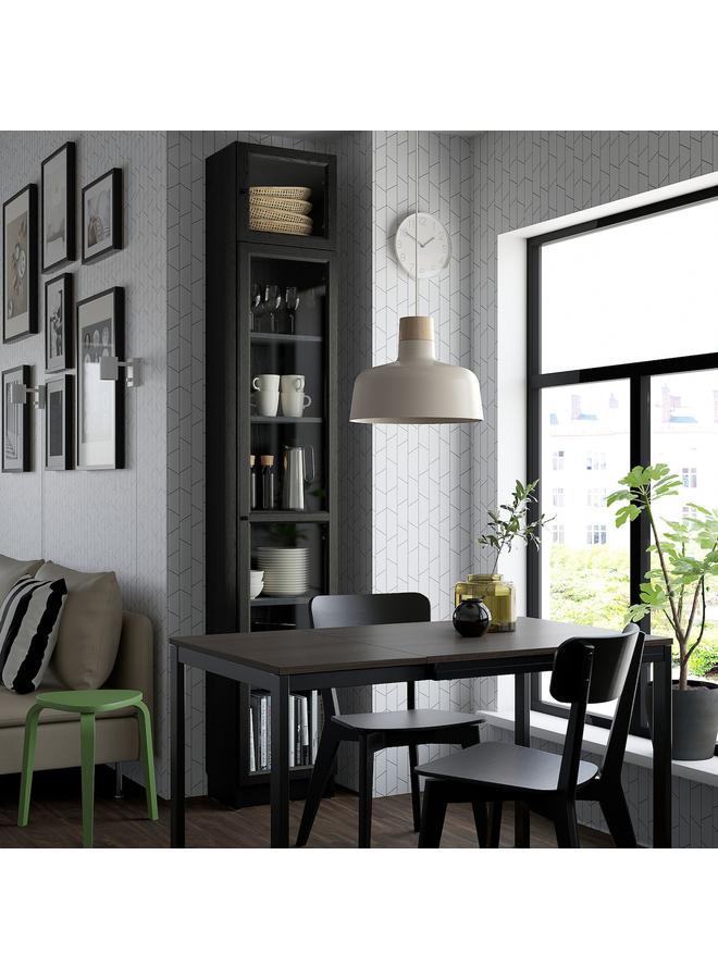 Zaboon Glass Door, Black Oak Effect, 40X35 Cm - Image 3